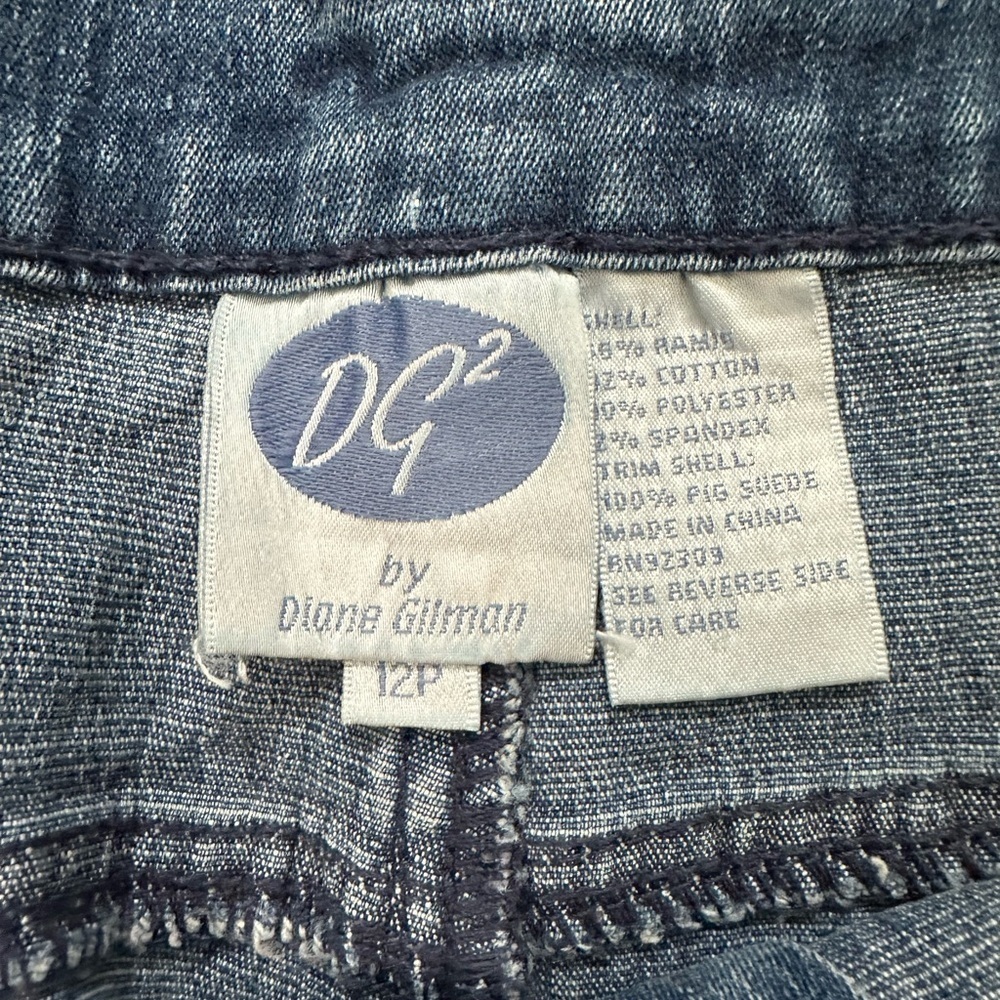 Diane Gilman Western Bootcut Embellished Jeans Size 12P - Picture 8 of 14